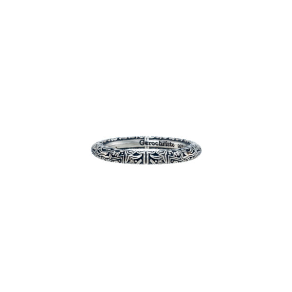 Band Ring 3mm for Men’s in Sterling Silver 925 - Image 2