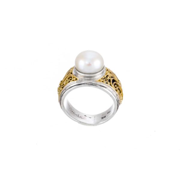 Ring for Women’s 18k Yellow Gold and Sterling Silver 925 - Image 2