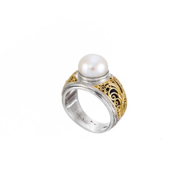 Ring for Women’s 18k Yellow Gold and Sterling Silver 925 - Image 3