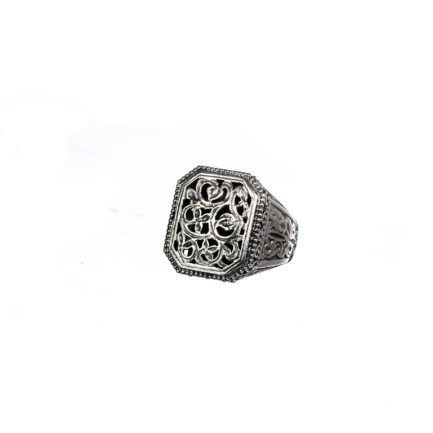 Flower Byzantine Ring for Women’s in Sterling Silver 925