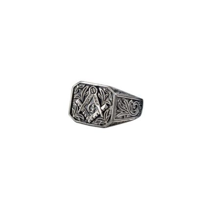 Masonic Knight Templar for Men’s Ring in Sterling Silver 925