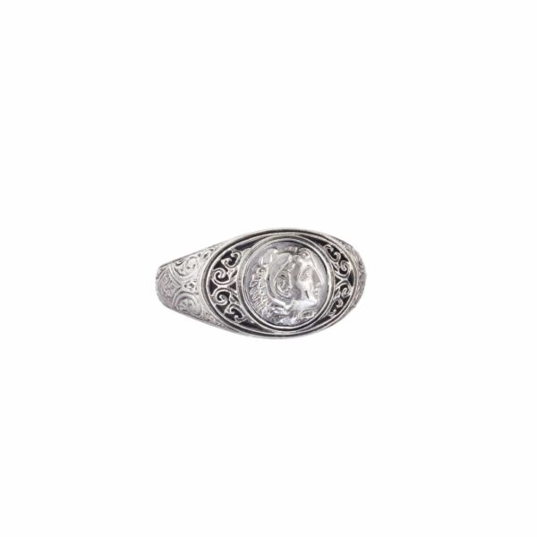 Antique Coin Symbol Alexander the Great Ring and Sterling silver 925 - Image 3