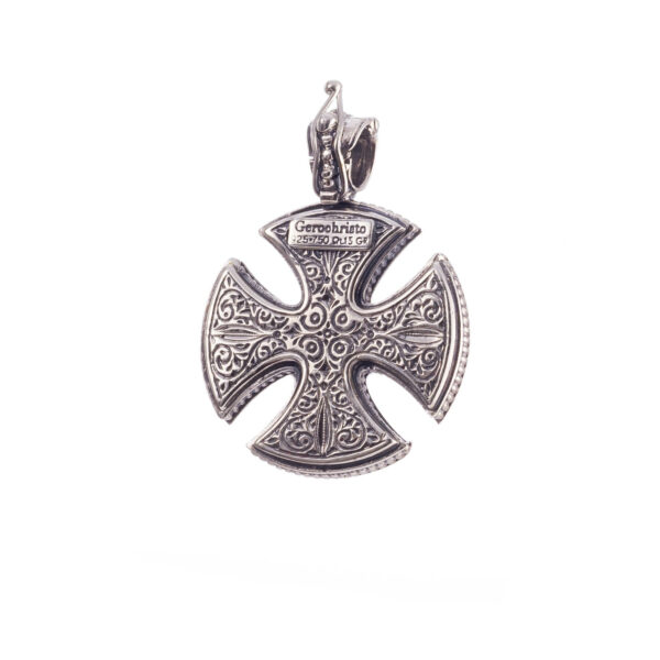 Maltese Men’s Cross Pendant in Sterling Silver 925 - Image 2