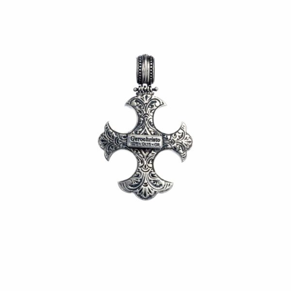 Gothic Handmade Cross Pendant in Sterling Silver 925 - Image 2