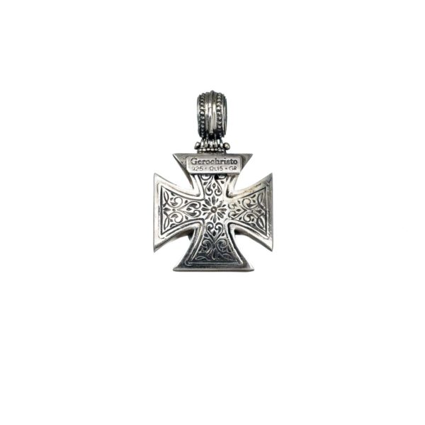 Maltese Men’s Cross Pendant in Sterling Silver 925 - Image 2