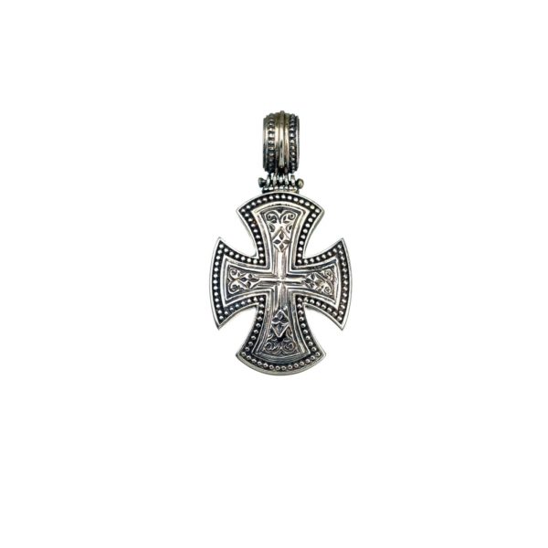 Maltese Men’s Cross Pendant in Sterling Silver 925