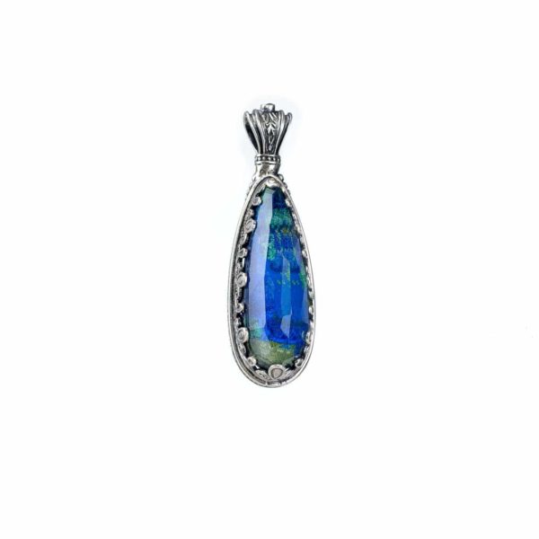 Tear-Drop Color Pendant in Sterling Silver 925 - Image 3