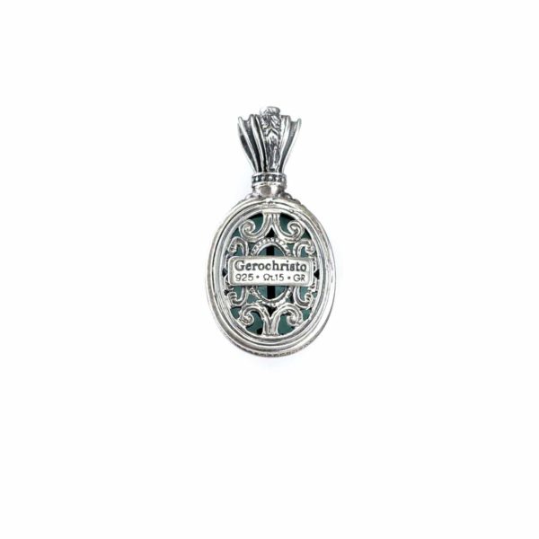 Oval Color Pendant in Sterling Silver 925 - Image 3