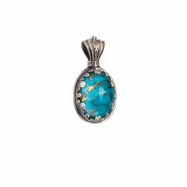 Oval Color Pendant in Sterling Silver 925 - Image 4