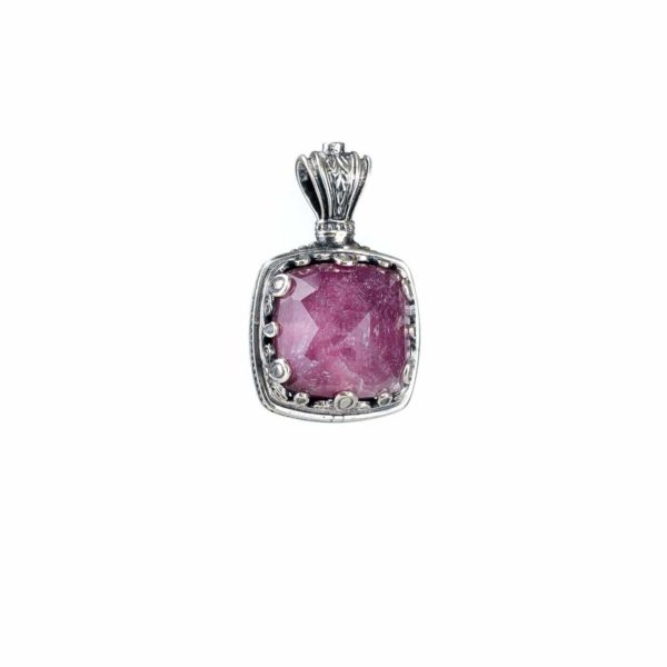 Square Color Pendant in Sterling Silver 925 - Image 5