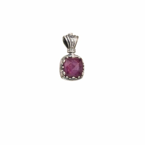 Square Color Pendant in Sterling Silver 925 - Image 5