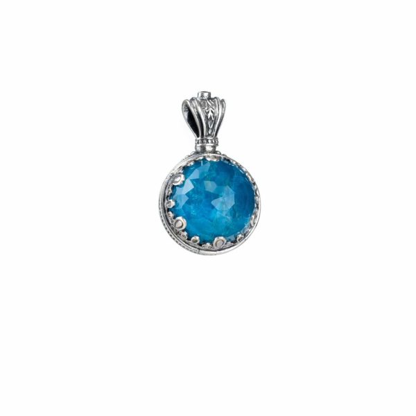 Round Color Pendant in Sterling Silver 925 - Image 2