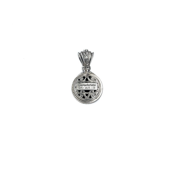 Round Color Pendant in Sterling Silver 925 - Image 3