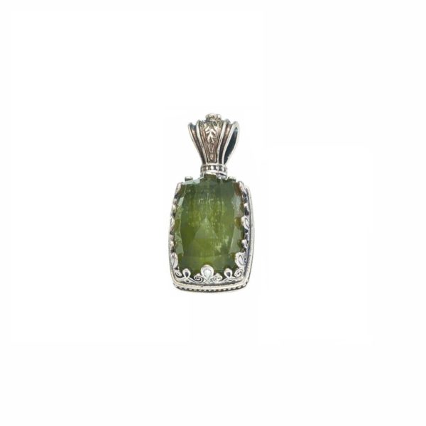 Rectangular Color Pendant in Sterling Silver 925 - Image 5