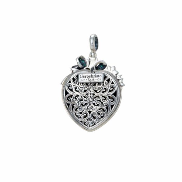 Heart Pendant in Sterling Silver 925 with Gold plated parts - Image 3