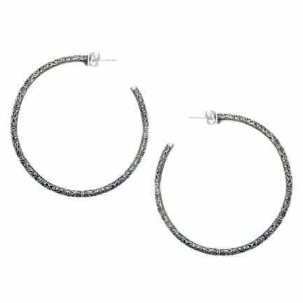 XLarge Hoop Earrings 5.5cm Sterling Silver 925 Jewelry Gift for Women