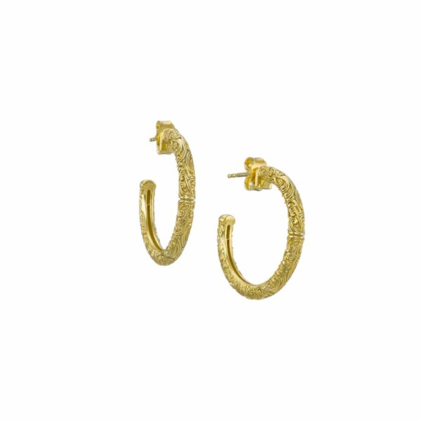 Small Hoop Earrings 2.0cm in Gold plated Sterling Silver 925 Gift for Girl’s