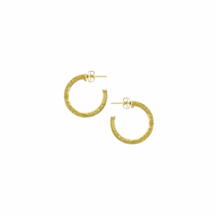 Small Hoop Earrings 2.0cm in Gold plated Sterling Silver 925 Gift for Girl’s