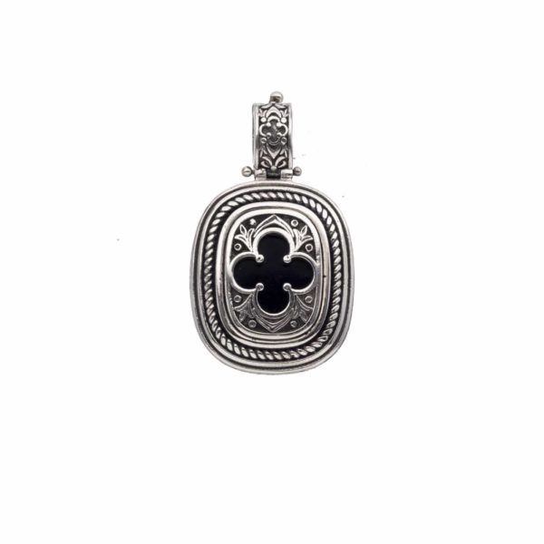 Lucky Clover Four Leaf Pendant in Sterling silver 925