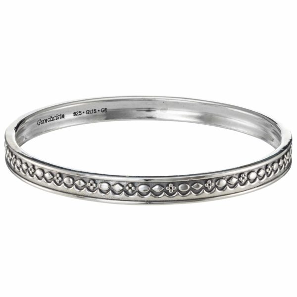 Bangle Byzantine Bracelet for Ladies in Sterling Silver 925