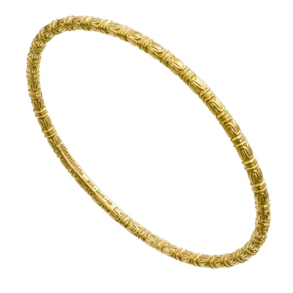 Bangle Bracelet 3mm in Gold plated Sterling Silver 6525GP