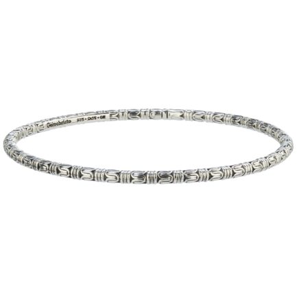 Bangle Bracelet 3mm in Sterling Silver 6526