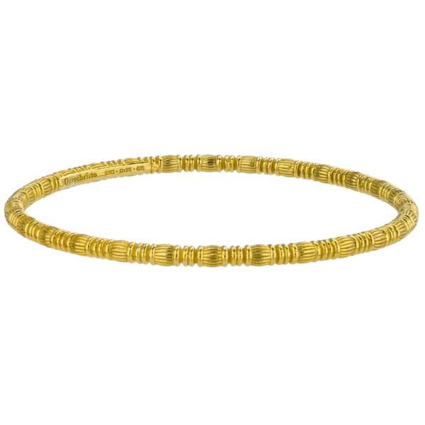 Bangle Bracelet Gold plated Sterling Silver 6517