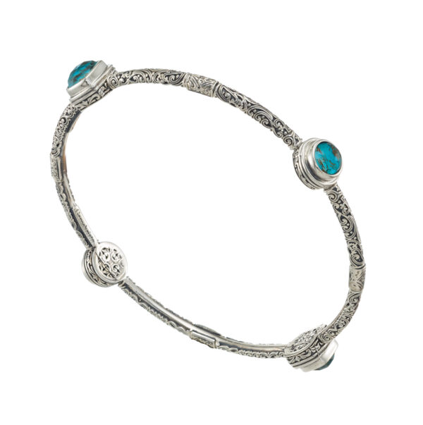 Bangle Bracelet in Sterling Silver 6495b