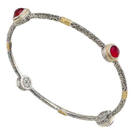 Bangle Bracelet in k18 Gold and Silver 6494a