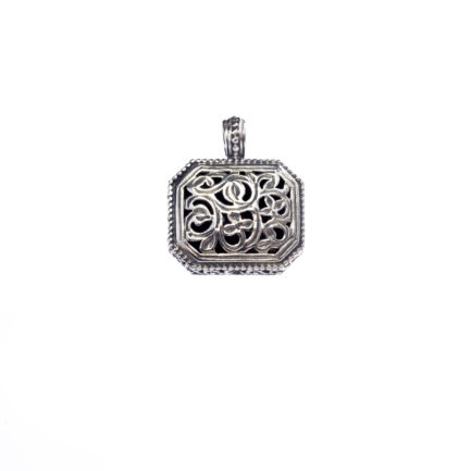 Filigree Pendant for Women’s Yellow in Sterling Silver 925
