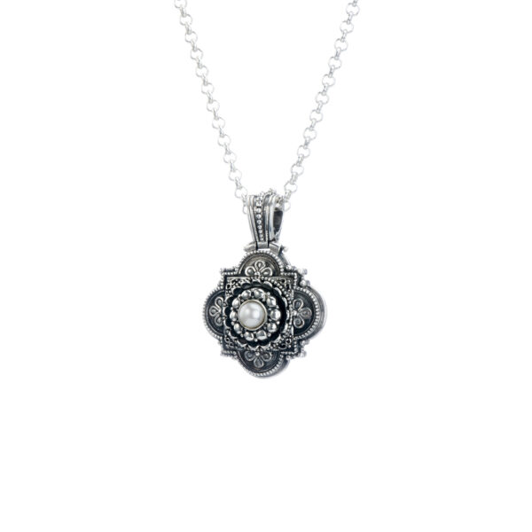 Byzantine Small Pendant in Sterling Silver 3034