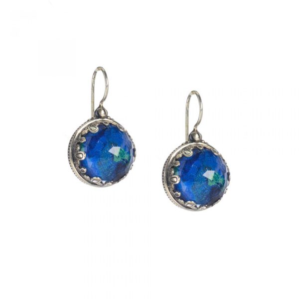 Colors Round Earrings in Sterling Silver 925 for Women’s