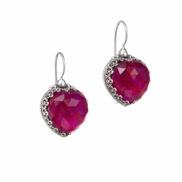 Heart Colors Earrings in Sterling Silver 925 for Women’s - Image 2