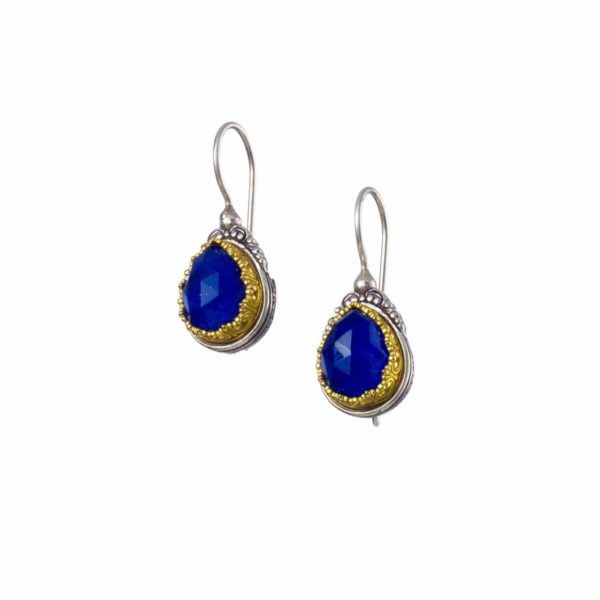 Colors Tear Small Earrings Sterling Silver 925 with Gold plated parts for Women’s - Image 2