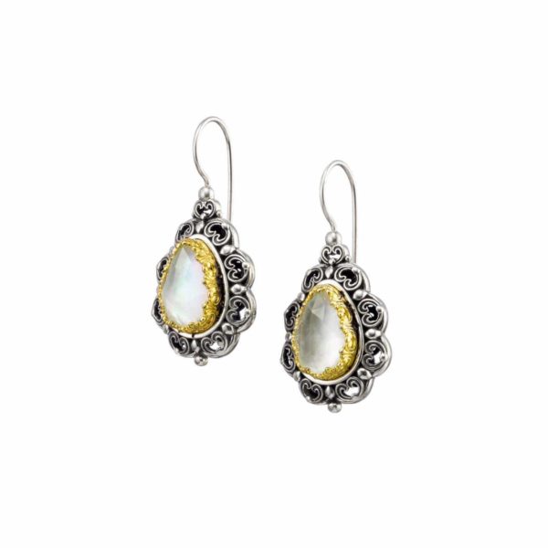 Tear Colors Earrings in Sterling Silver with Gold plated parts for Women’s - Image 3