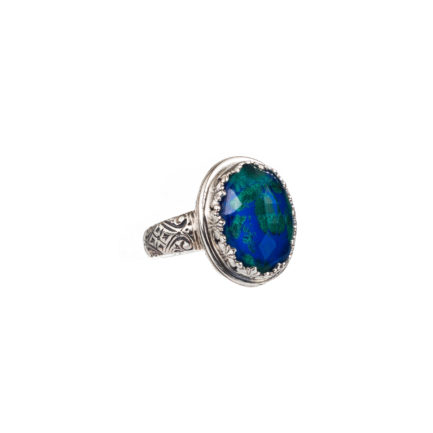 Color Oval Ring Sterling in Silver 925