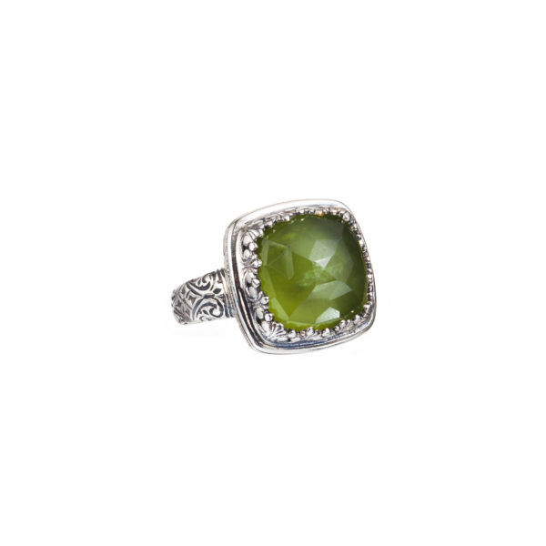 Color Square Ring in Sterling Silver 925 - Image 3