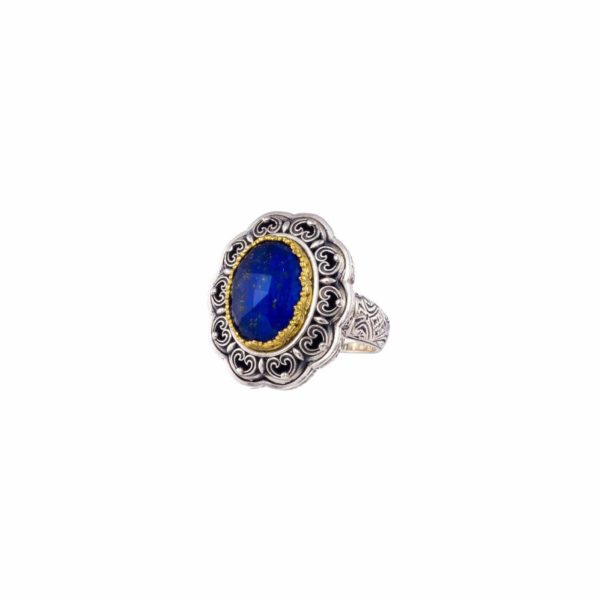 Oval Color Ring Sterling Silver 925 with Gold Plated parts - Image 5