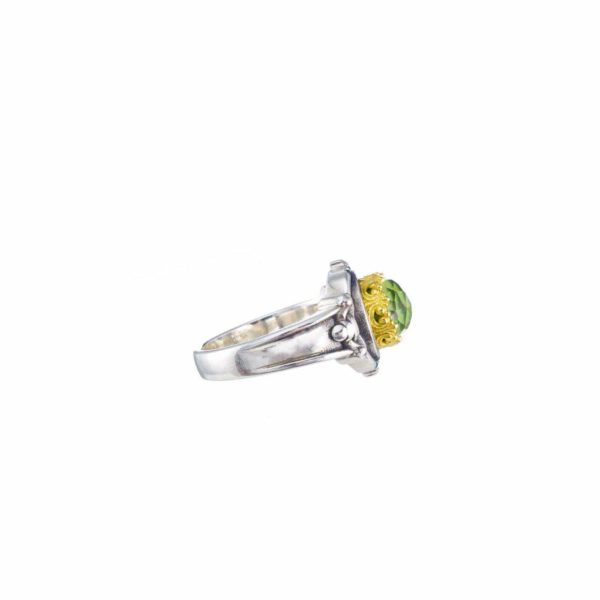 Round Color Ring Sterling Silver 925 with Gold Plated parts - Image 3