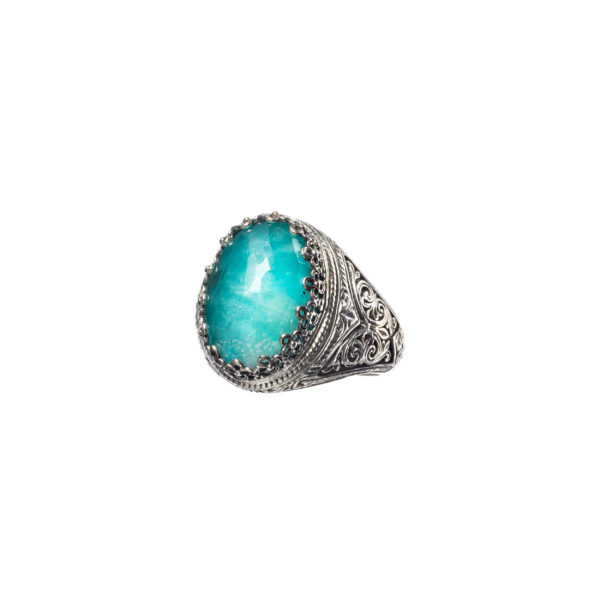 Oval Color Ring in Sterling Silver 925 - Image 2