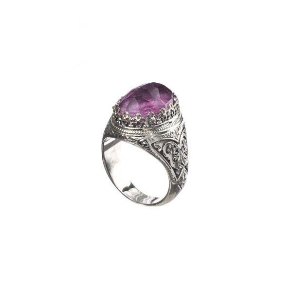 Oval Color Ring in Sterling Silver 925 - Image 5