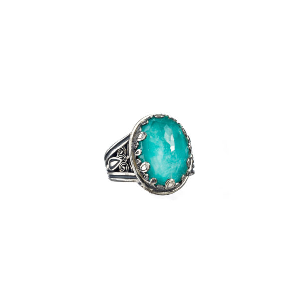 Oval Color Ring in Sterling Silver 925 - Image 2