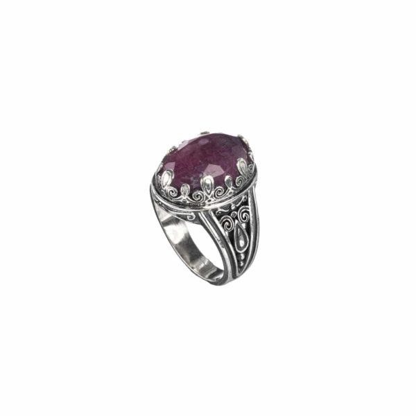 Oval Color Ring in Sterling Silver 925 - Image 6