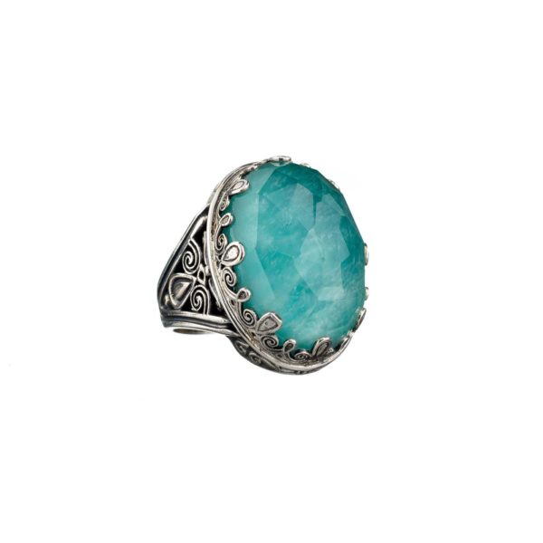 Oval Color Ring in Sterling Silver 925 - Image 6