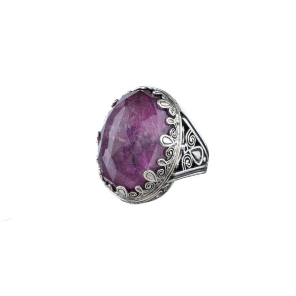 Oval Color Ring in Sterling Silver 925 - Image 3