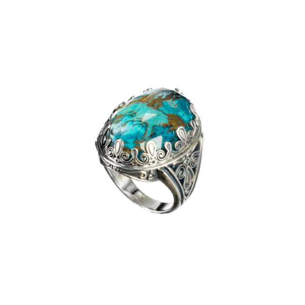 Oval Color Ring in Sterling Silver 925 - Image 2