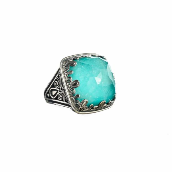 Square Color Ring in Sterling Silver 925 - Image 6