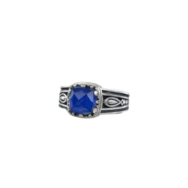 Color Square Ring in Sterling Silver 925 - Image 2