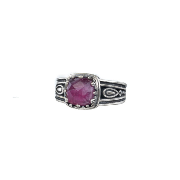 Color Square Ring in Sterling Silver 925 - Image 4