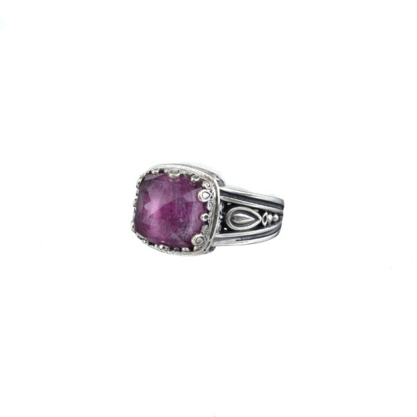 Color Square Ring in Sterling Silver 925 - Image 5